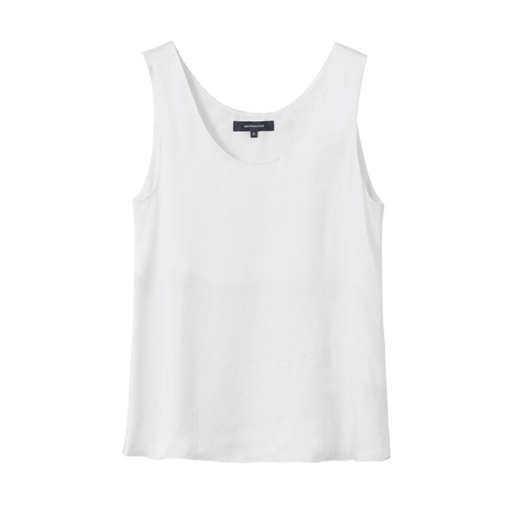 22 Momme Round Neck Silk Tank Top For Women