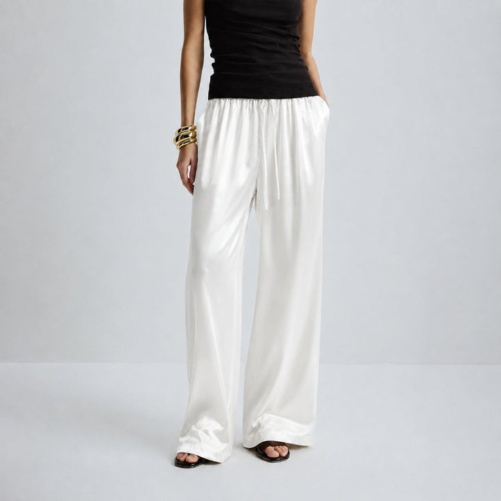 22 Momme Women Pure Mulberry Silk Lounge Sleep Pants