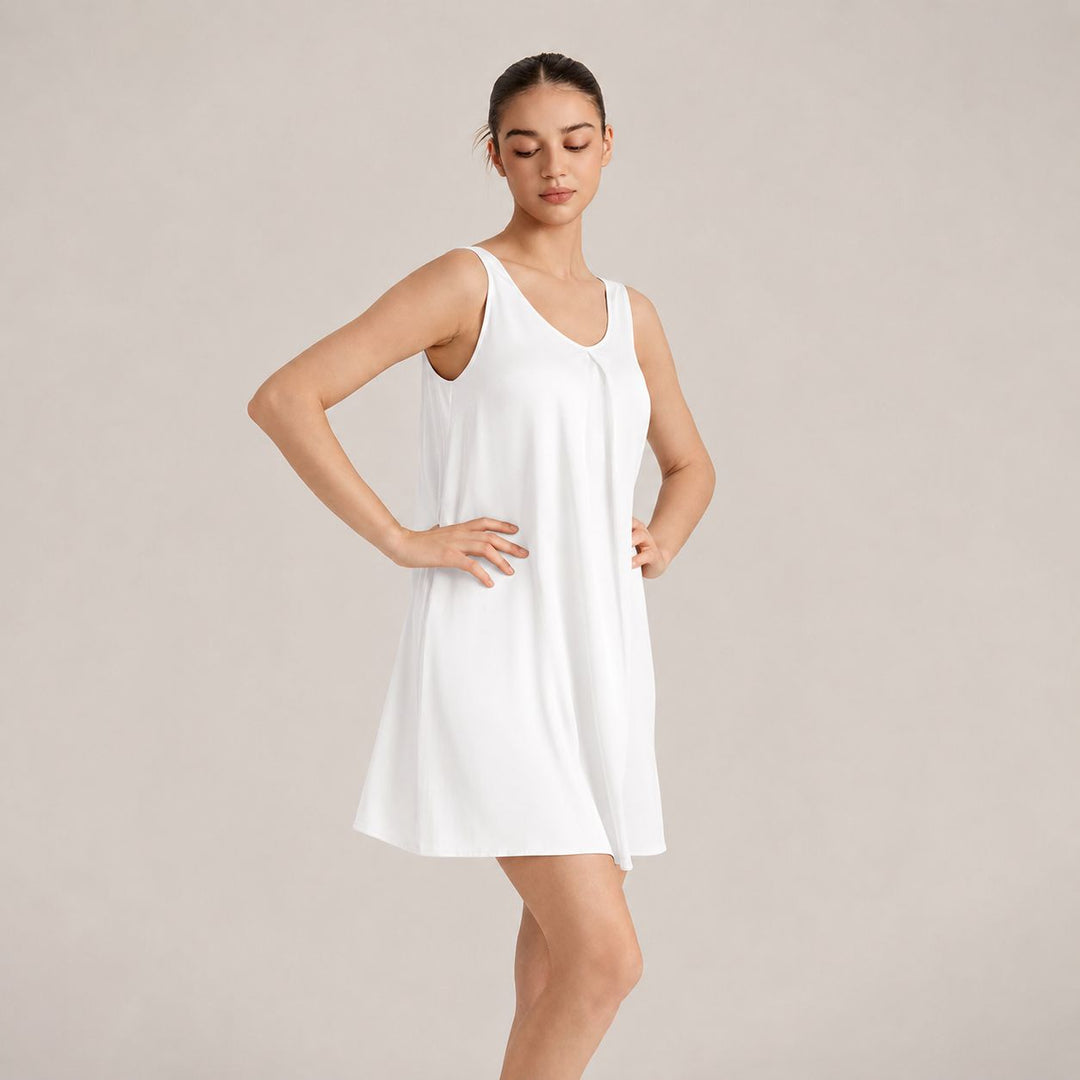 22 Momme Women's Relaxed-Fit Sleeveless V-Neck Silk Nightgown