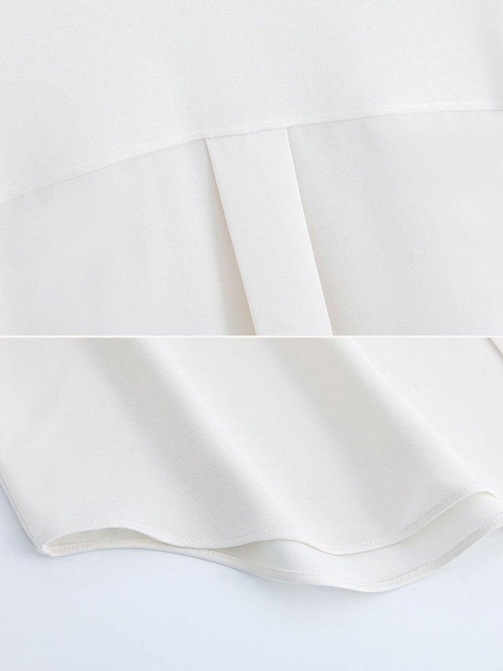 30 Momme Women’s Silk Crepe Utility Shirt with Flap Pockets
