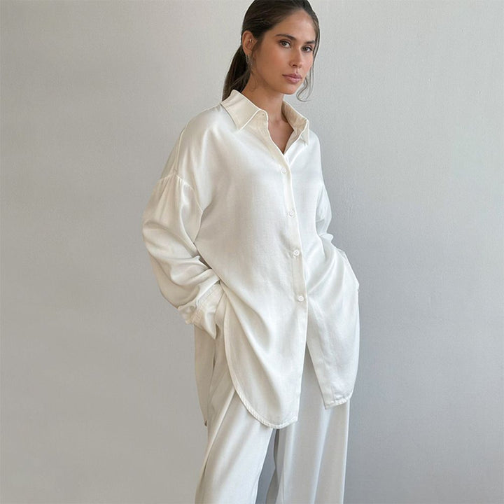22 Momme Oversized Mulberry Silk Pajama Set for Women