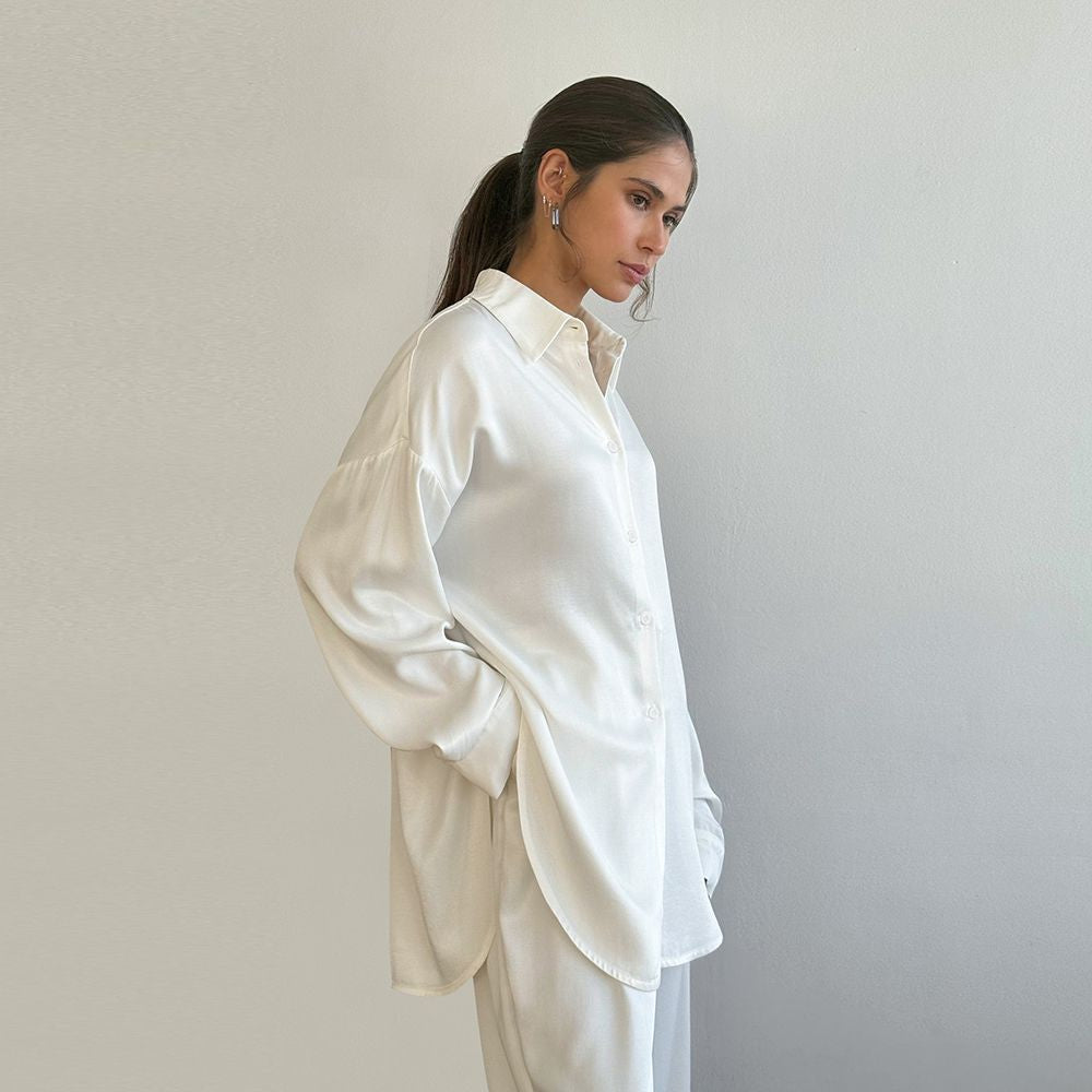 22 Momme Oversized Mulberry Silk Pajama Set for Women