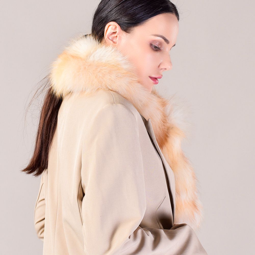 Genuine Fox Fur Scarf Luxe Fluffy Winter Neck Wrap