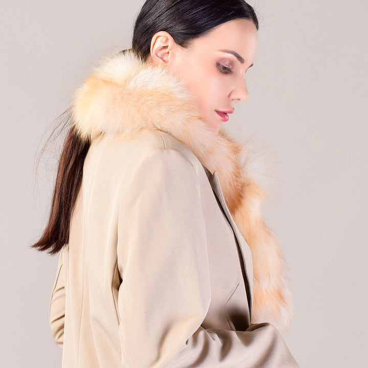 Genuine Fox Fur Scarf Luxe Fluffy Winter Neck Wrap