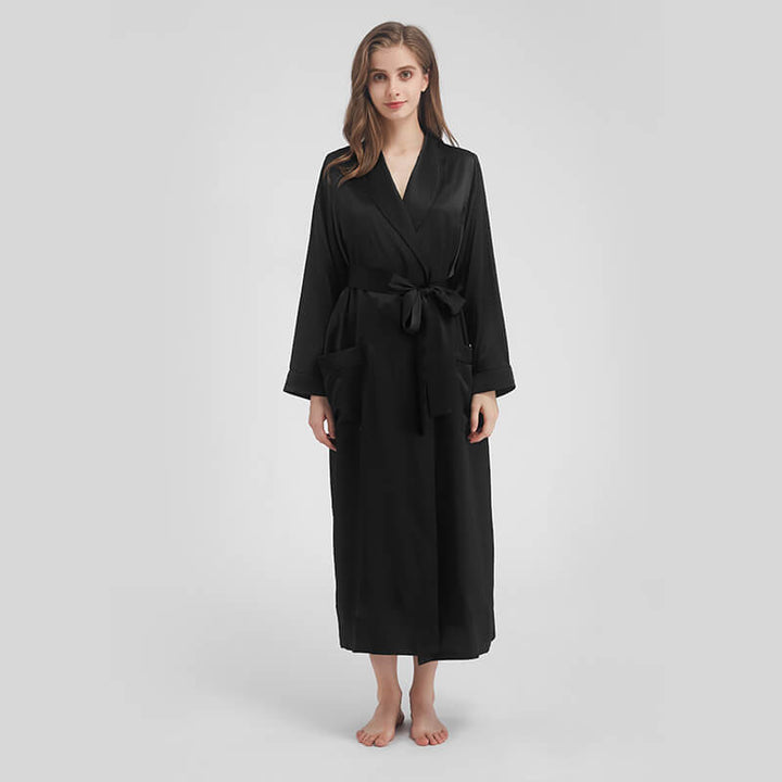 22 Momme Womens Luxurious Floor-Length Silk Robe LSP007