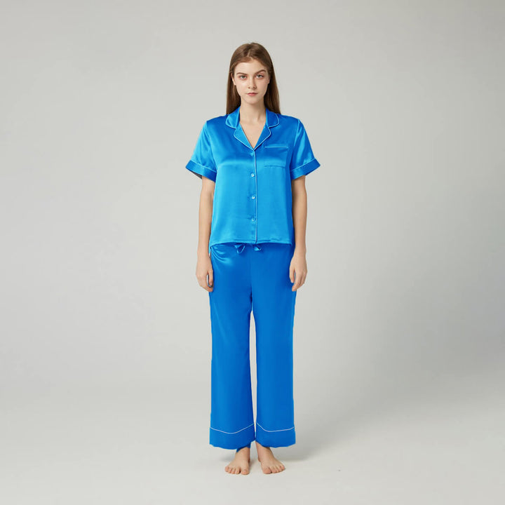 22 Momme Luxurious Short Sleeve Silk Pajama Set LSP003